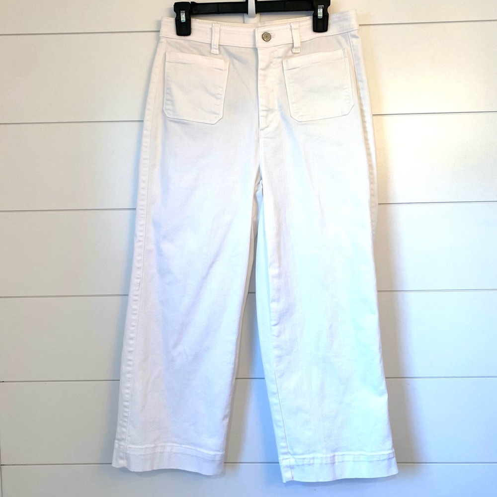 TALBOTS “High Waist Wide Crop” pants. Size 6.